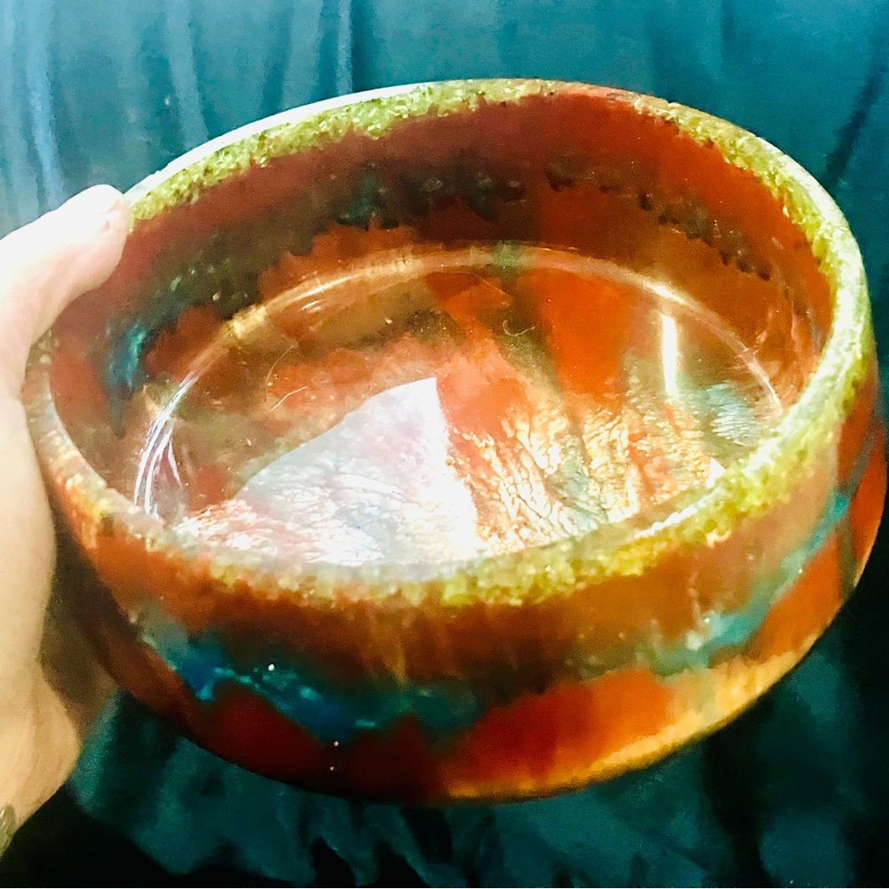 THE MOST BEAUTIFUL PIECE! Handmade decorative bowl, 7in.